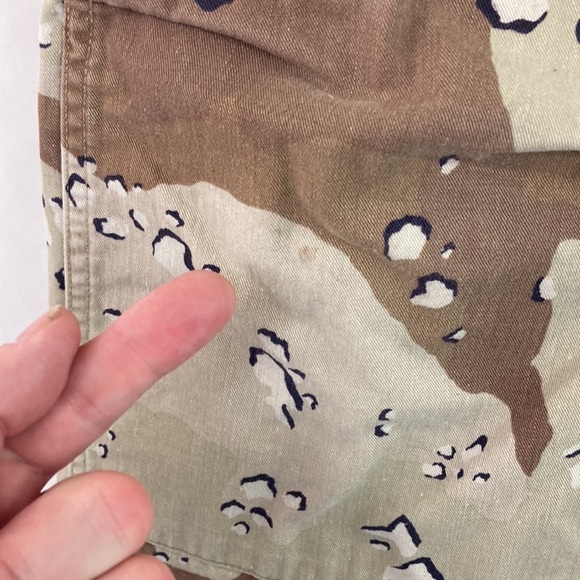 Vintage Desert Camouflage Trousers | Extra Small ExShort | 50% Cotton 50% Nylon - Picture 13 of 14